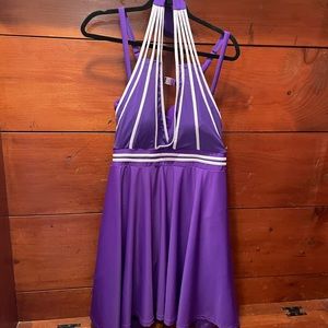 NWOT Rose Gal purple swim dress size 2X